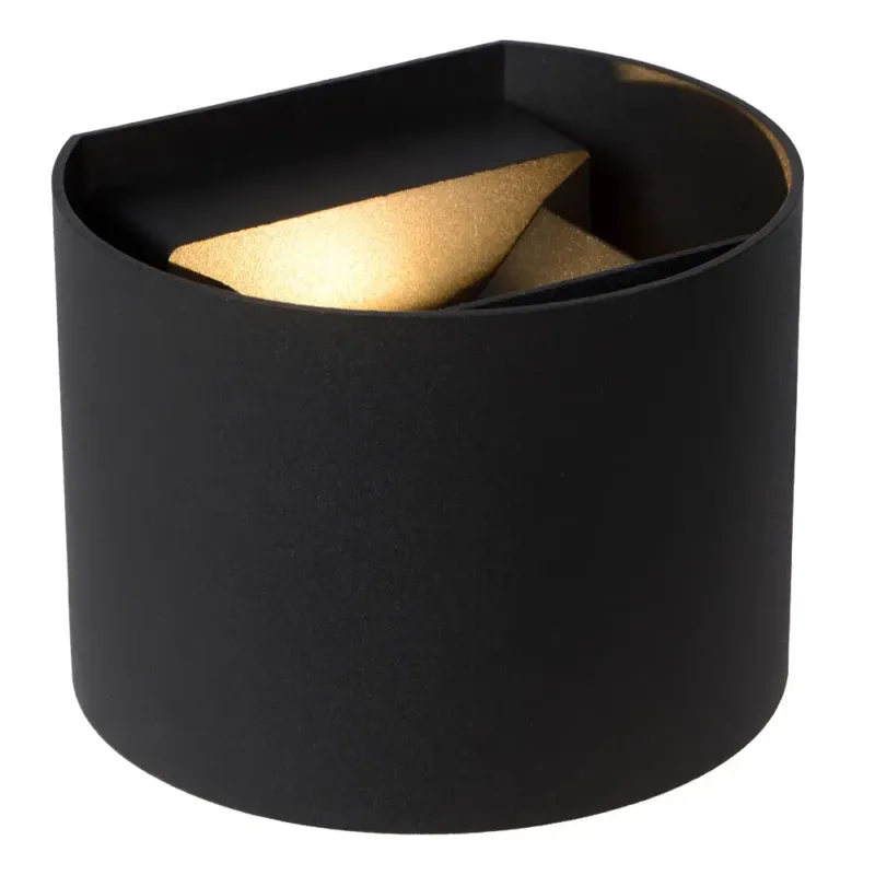 Fabrieksprijs Lucide Axi wandspot rond 3.5W zwart