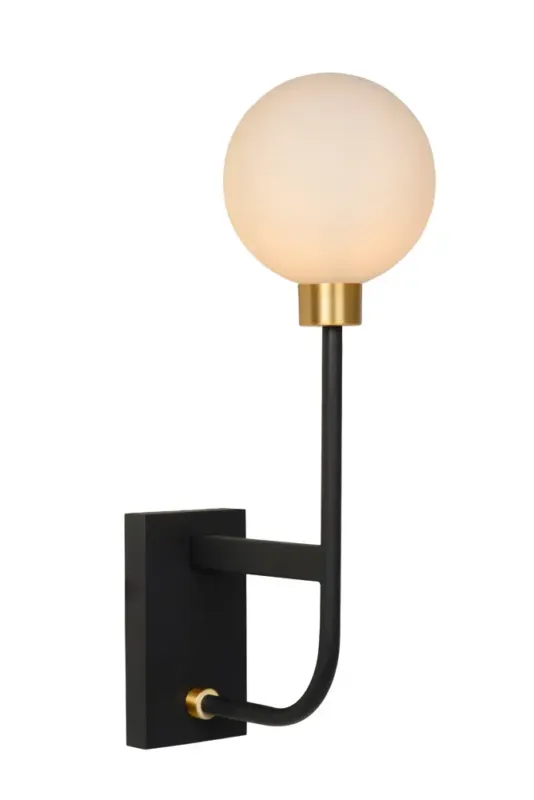 Fabrieksprijs Lucide Berend wandlamp 33W hoog zwart