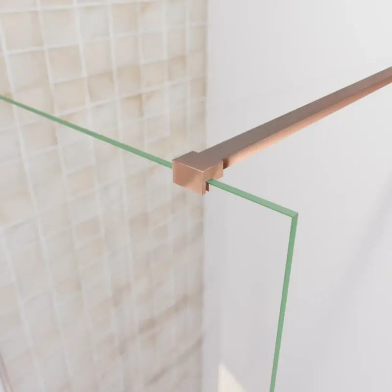 Op = Op Saniclear Redro stabilisatiestang 120cm incl. muur- en wandbevestiging geborsteld koper