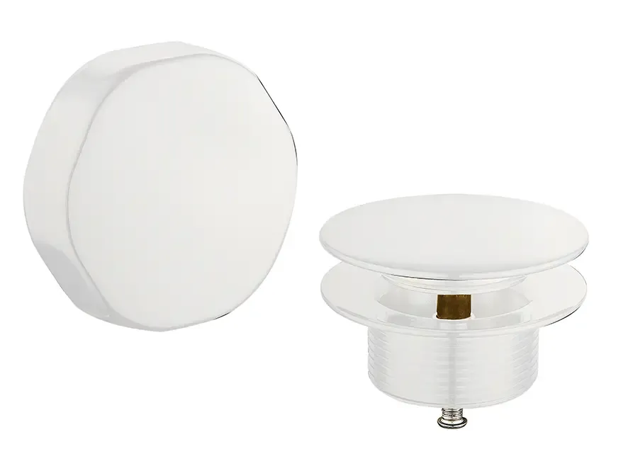 Lage Prijs Mueller knop/plug badoverloopcombinatie mat wit