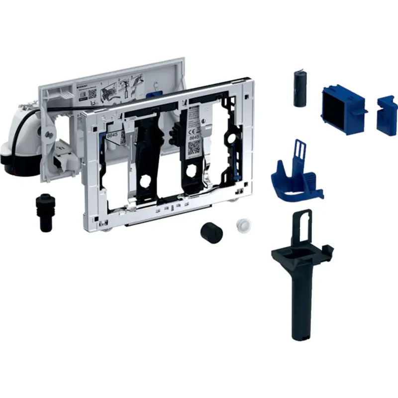 Veilige Betaling Geberit DuoFresh module met automatische activering en houder voor Geberit DuoFresh stick, voor Sigma inbouwreservoir 8 cm chroom
