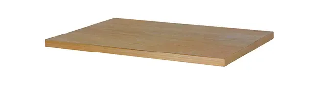 Goedkoop Mueller Sakura topblad 60x46cm naturel eiken/mat zwart
