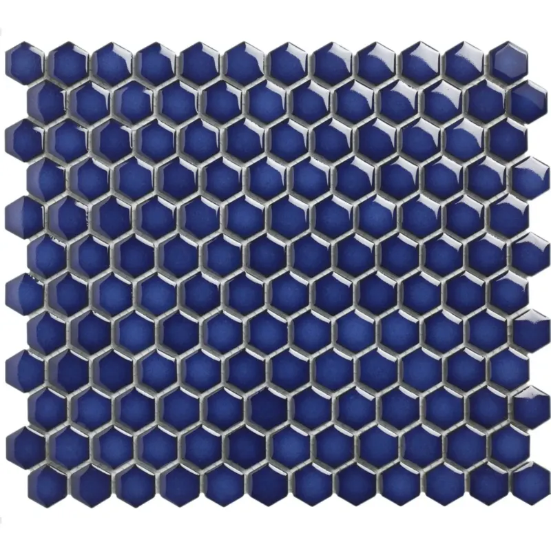 Shop Nu The Mosaic Factory Barcelona mini hexagon mozaïek tegels 26x30 kobaltblauw