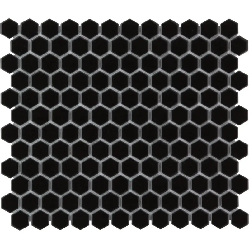 Fabrieksprijs The Mosaic Factory Barcelona mini hexagon mozaïek tegels 26x30 zwart