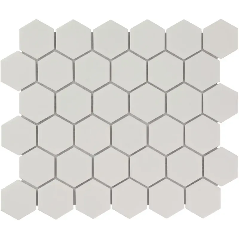 Uitverkoop The Mosaic Factory Barcelona hexagon mozaïek tegels 28x33 wit mat