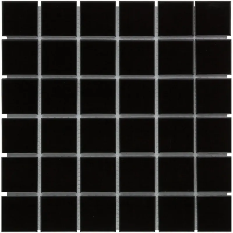 Seizoensaanbieding The Mosaic Factory Barcelona vierkante mozaïek tegels 31x31 zwart