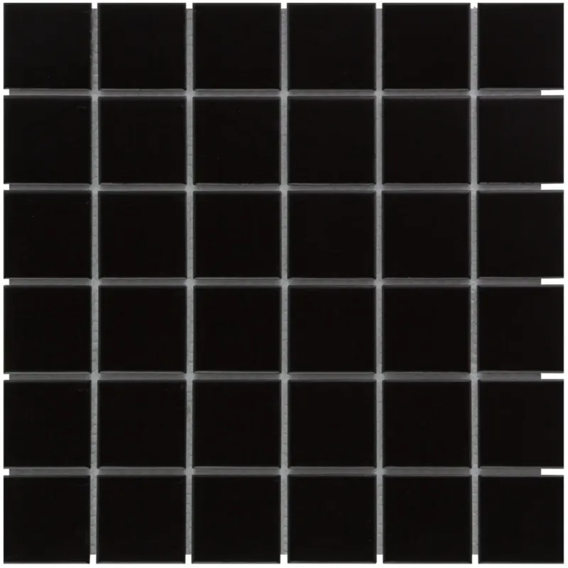 The Mosaic Factory Barcelona vierkante mozaïek tegels 31x31 zwart mat Nieuw