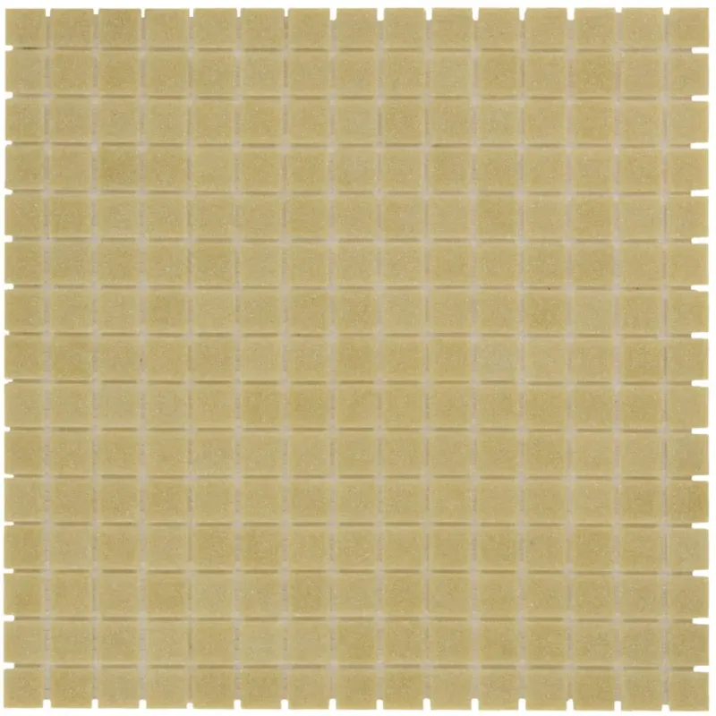 Populair The Mosaic Factory Amsterdam vierkante glasmozaïek tegels 32x32 ultra lichtbruin