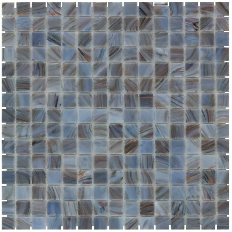 The Mosaic Factory Amsterdam vierkante glasmozaïek tegels 32x32 medium grijs Koopje