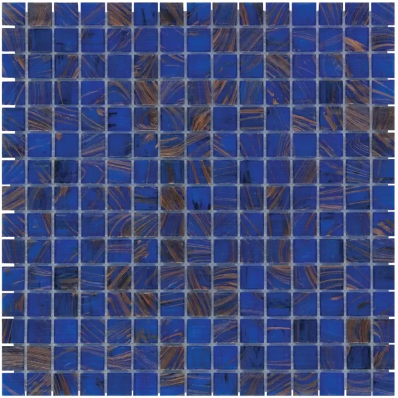 The Mosaic Factory Amsterdam vierkante glasmozaïek tegels 32x32 medium blauw Lage Prijs