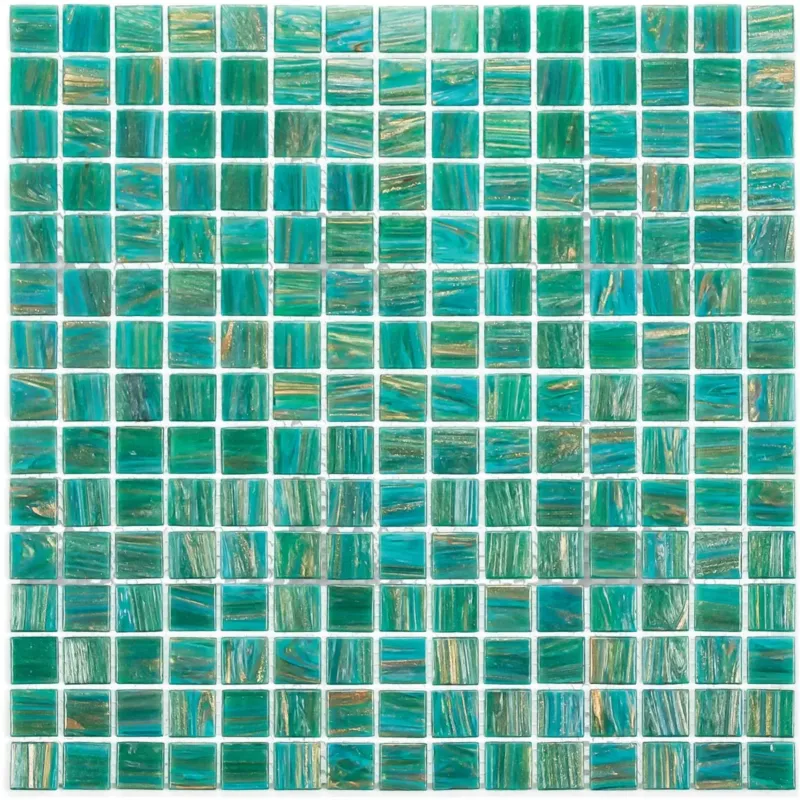 The Mosaic Factory Amsterdam vierkante glasmozaïek tegels 32x32 turquoise Alleen Vandaag