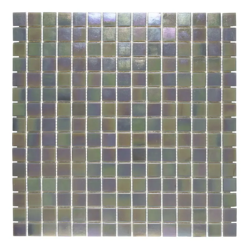 Merkproduct The Mosaic Factory Amsterdam vierkante glasmozaïek tegels 32x32 donkergrijs