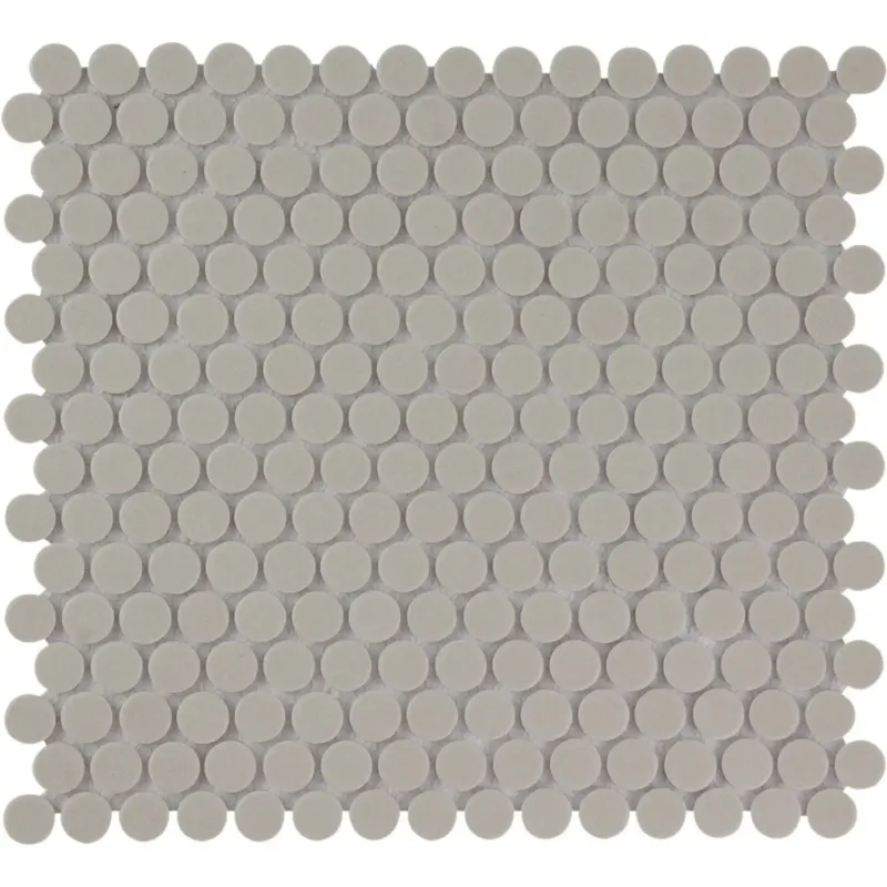 Koop Online The Mosaic Factory London ronde mozaïek tegels 32x29 grijs