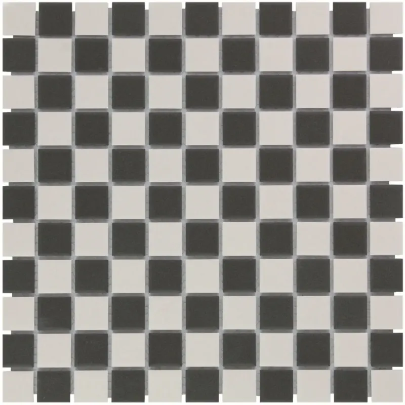 Laatste Versie The Mosaic Factory London vierkante mozaïek tegels 30x30 chessboard