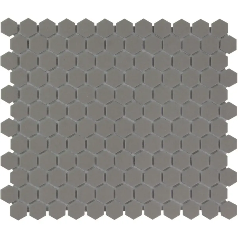 The Mosaic Factory London kleine hexagon mozaïek tegels 26x30 donkergrijs Betrouwbaar