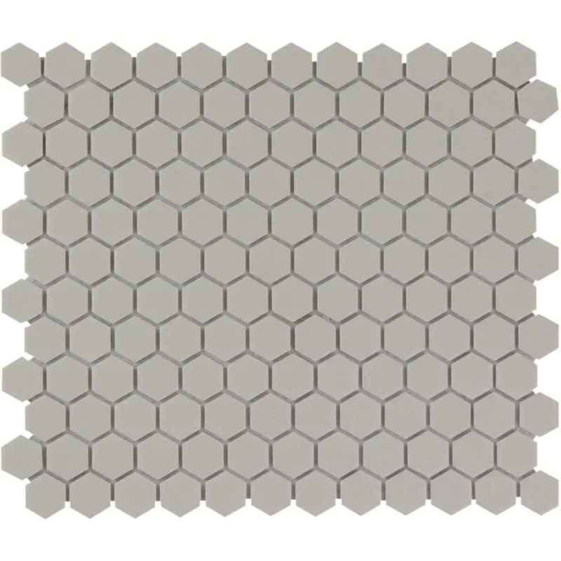 The Mosaic Factory London kleine hexagon mozaïek tegels 26x30 grijs Express Levering