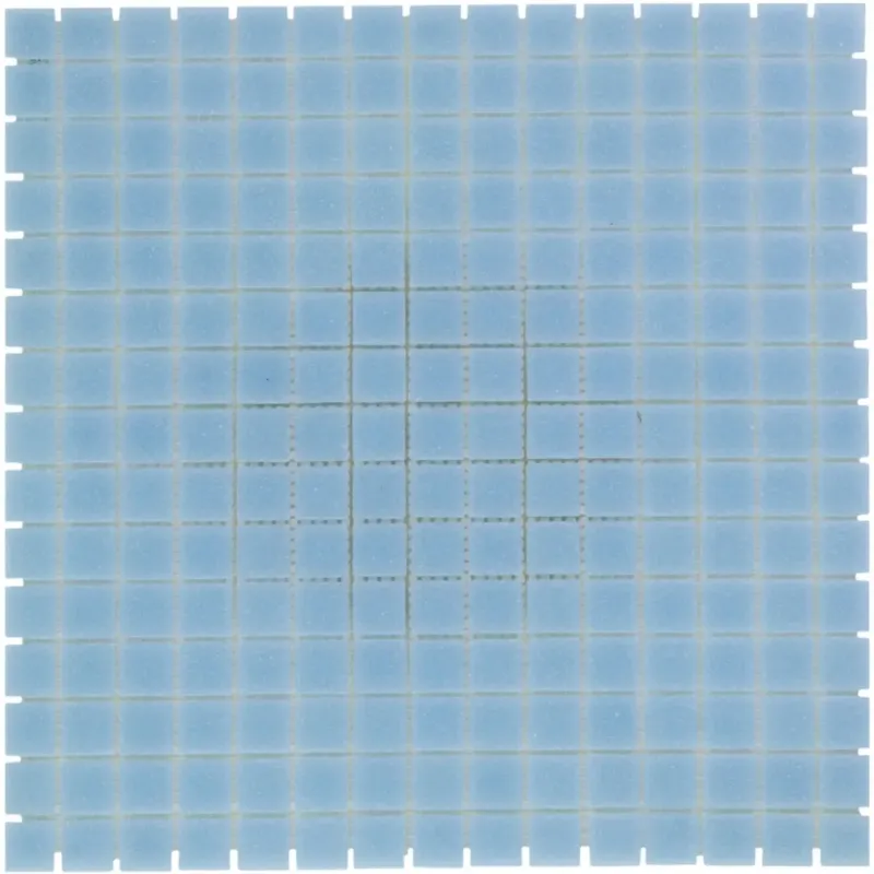 Dagaanbieding The Mosaic Factory Amsterdam vierkante glasmozaïek tegels 32x32 lichtblauw