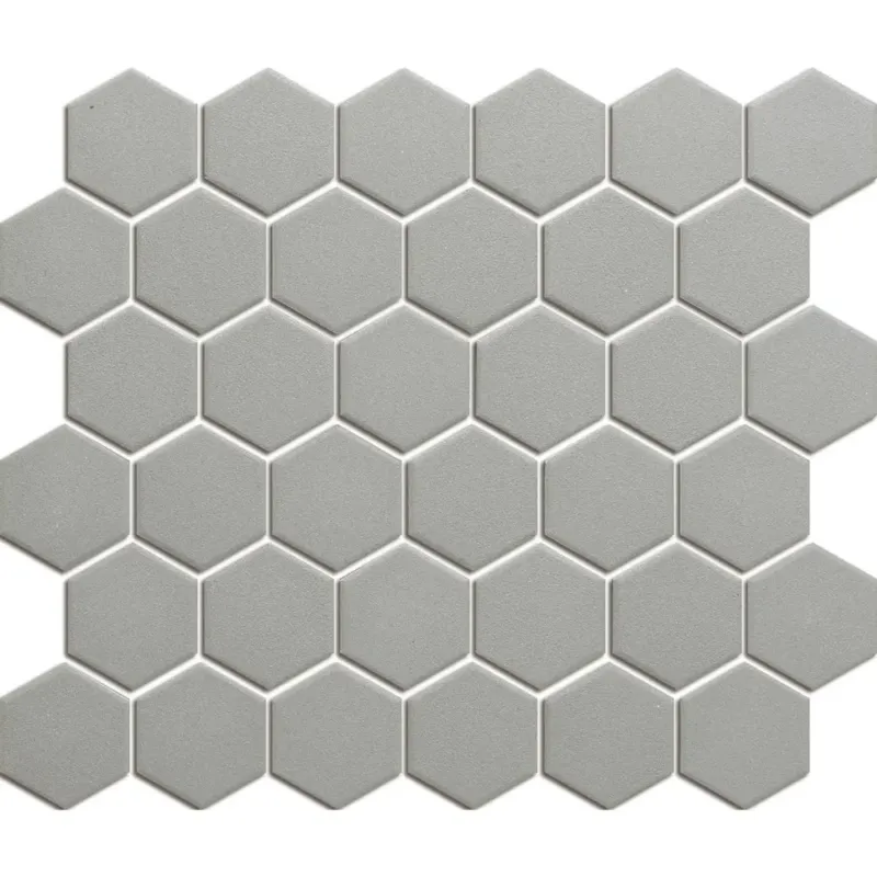 Direct Verzonden The Mosaic Factory London hexagon mozaïek tegels 28x33 donkergrijs