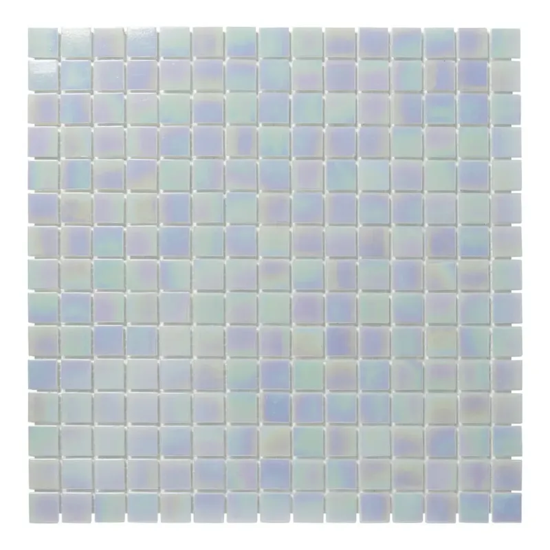 The Mosaic Factory Amsterdam vierkante glasmozaïek tegels 32x32 lichtblauw parel Superprijs