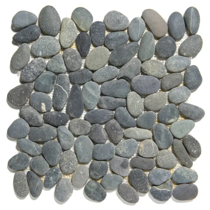 The Mosaic Factory Natural Stone riviersteen mozaïek tegels 31x30 donkergrijs Koop Online