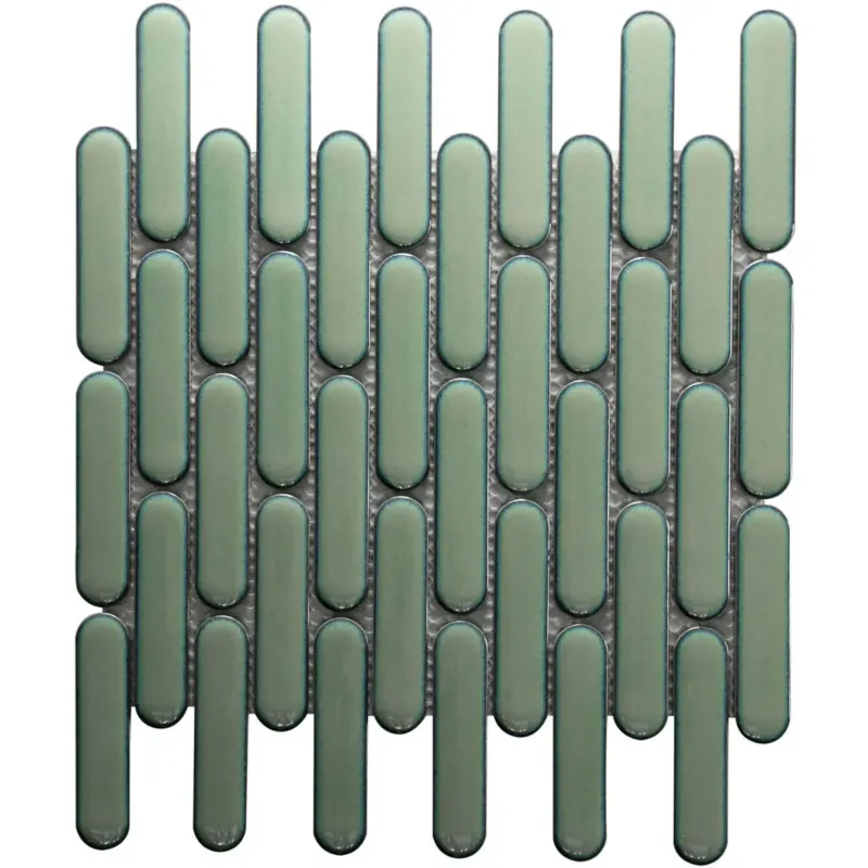 Korting The Mosaic Factory Sevilla ovale vinger mozaïek tegels 30x30 lichtgroen