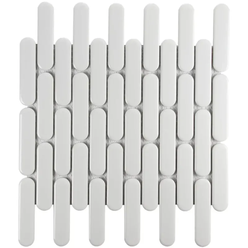 Aanbieding The Mosaic Factory Sevilla ovale vinger mozaïek tegels 30x30 wit