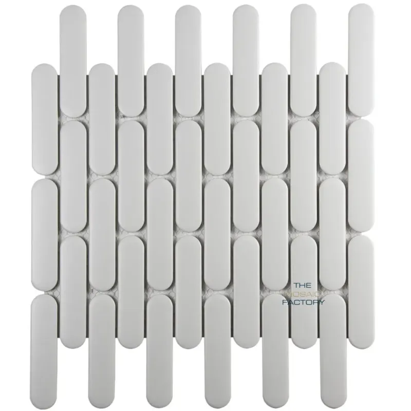 Nu Kopen The Mosaic Factory Sevilla ovale vinger mozaïek tegels 30x30 wit mat