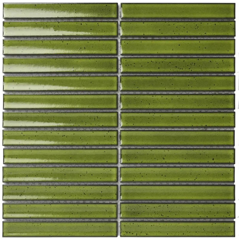 The Mosaic Factory Sevilla smalle vinger 2cm mozaïek tegels 30x30 groen Merkproduct