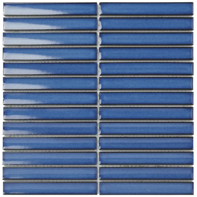 Hoge Kwaliteit The Mosaic Factory Sevilla smalle vinger 2cm mozaïek tegels 30x30 jeans blauw
