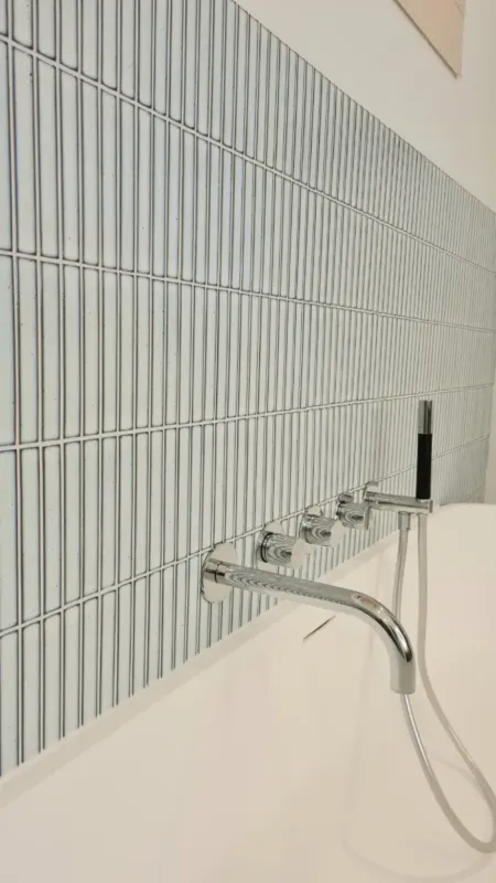 The Mosaic Factory Sevilla smalle vinger 2cm mozaïek tegels 30x30 wit Hete Deal
