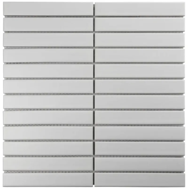 The Mosaic Factory Sevilla smalle vinger 2.2cm mozaïek tegels 30x30 wit mat Koopje