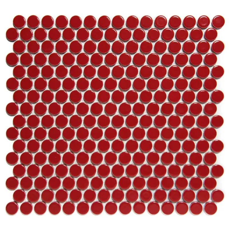Weekendaanbieding The Mosaic Factory Venice ronde mozaïek tegels 32x29 rood