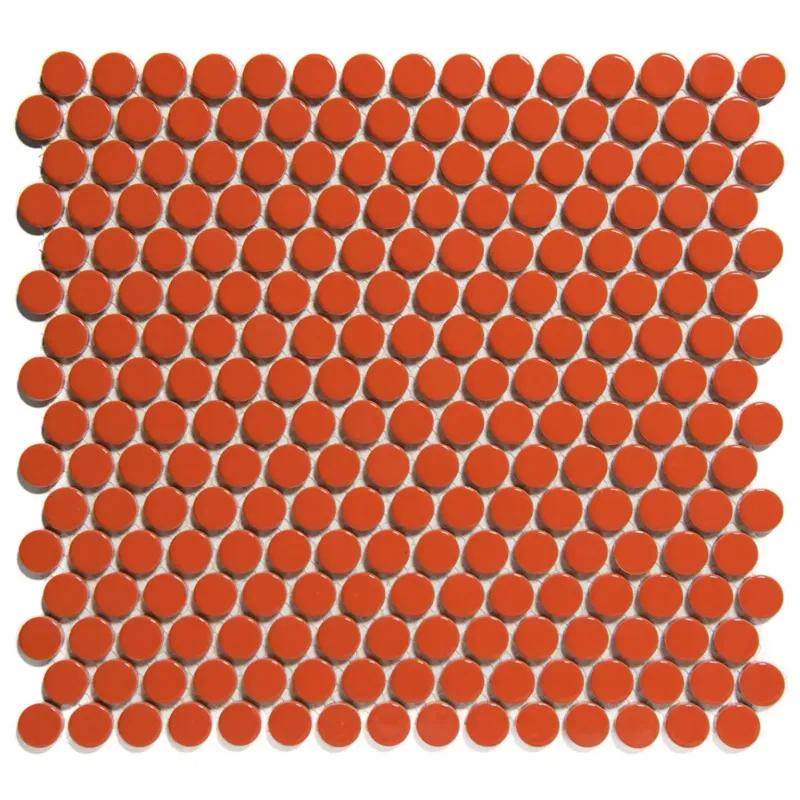Rechtstreeks Van De Fabrikant The Mosaic Factory Venice ronde mozaïek tegels 32x29 oranje