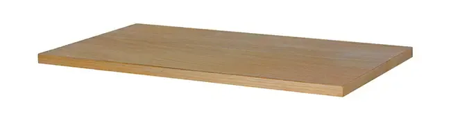 Snelle Levering Mueller Sakura topblad 120x46cm naturel eiken/mat zwart