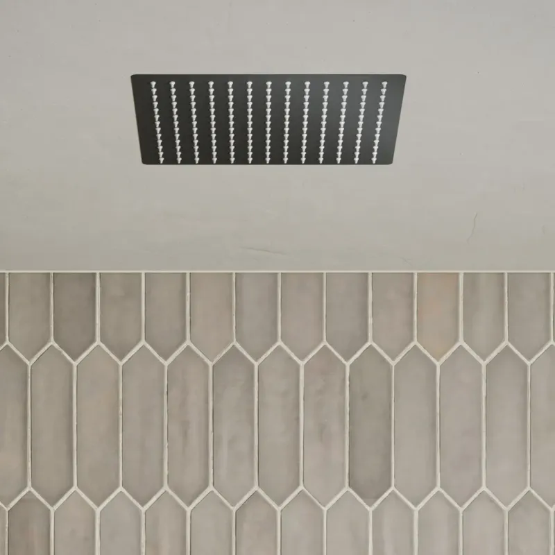 Saniclear Cube plafond inbouw douchekop 30x30cm mat zwart Exclusieve Aanbieding