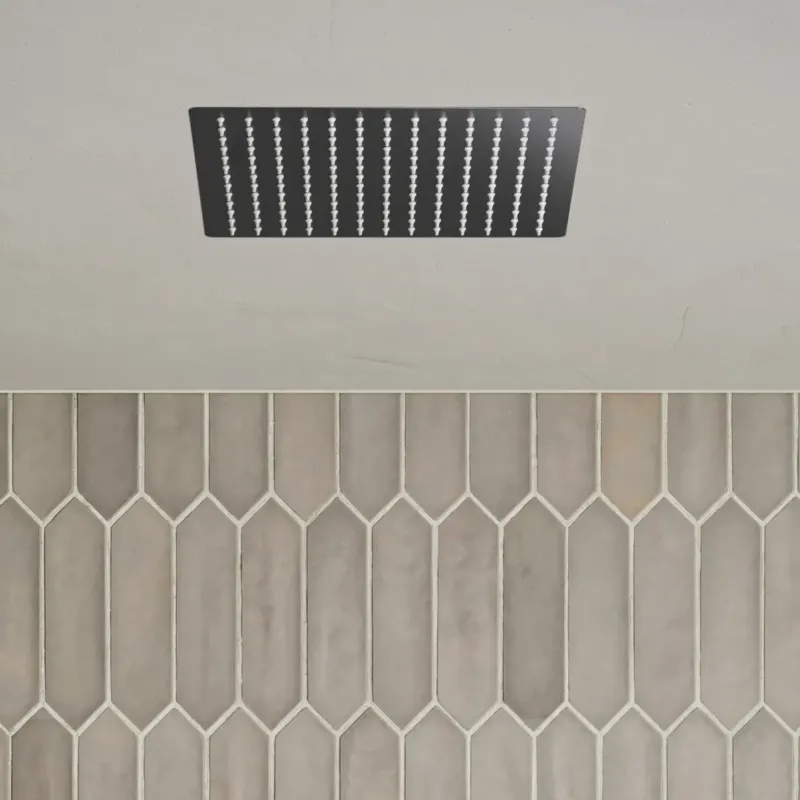 Koopje Saniclear Cube plafond inbouw douchekop 30x30cm verouderd ijzer - gunmetal