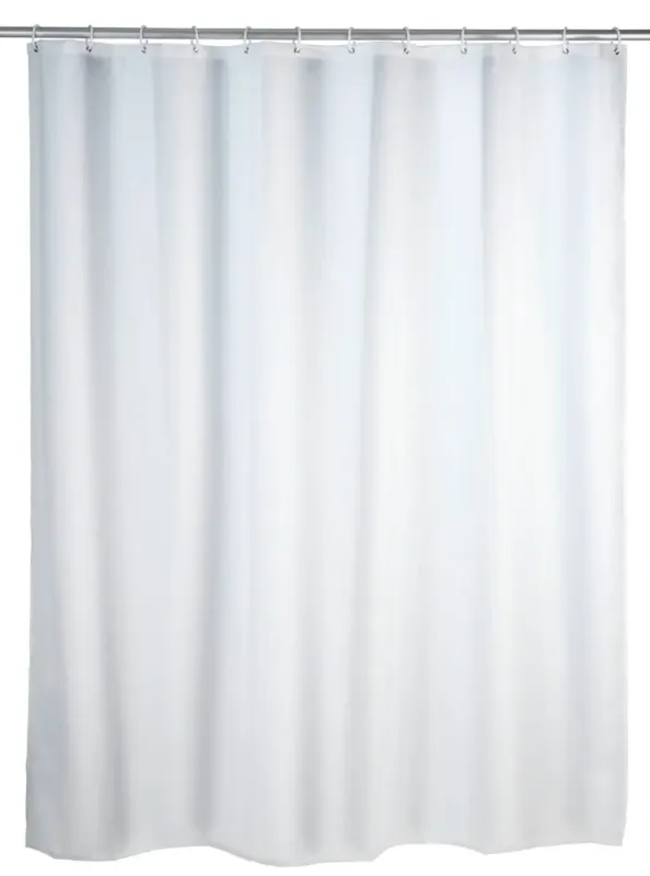 Wenko anti-schimmel douchegordijn 180x200cm polyester uni wit inclusief ringen Goedkoop
