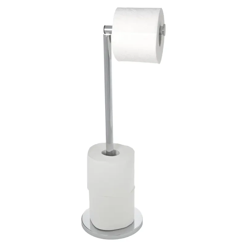 Populair Wenko staande toiletrolhouder 2-in-1 RVS glanzend