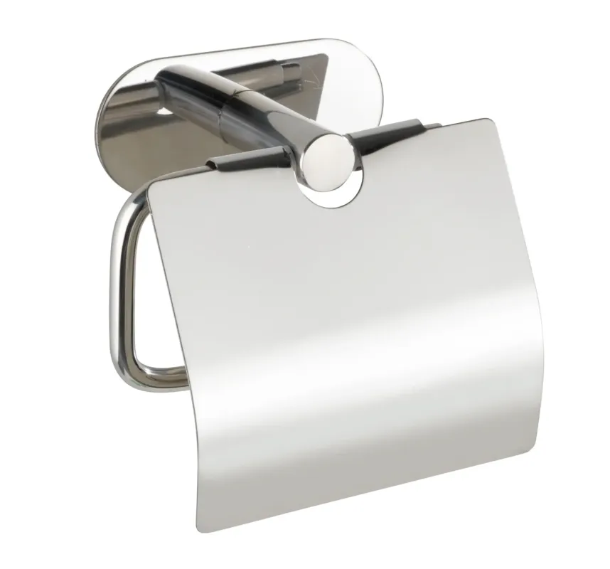 Wenko Orea turbo-loc toiletrolhouder met deksel RVS glans Gecertificeerd