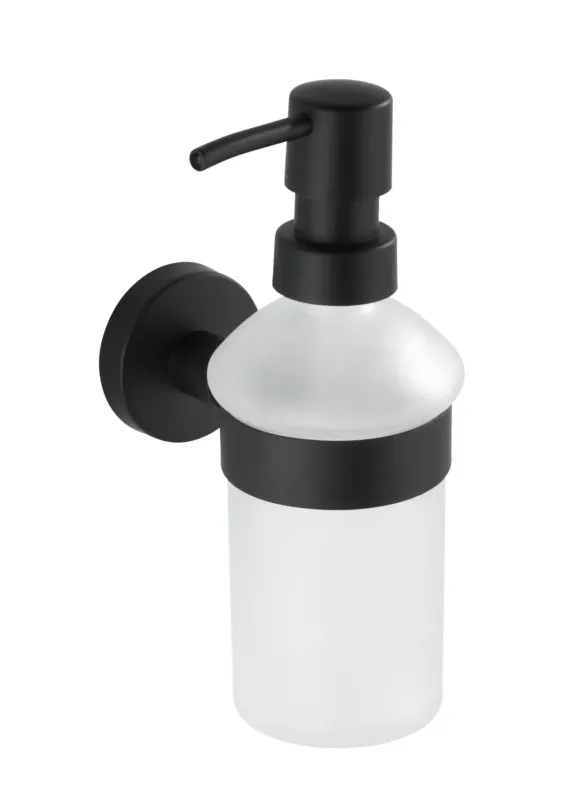 Wenko Bosio zeepdispenser RVS zwart mat Seizoensaanbieding