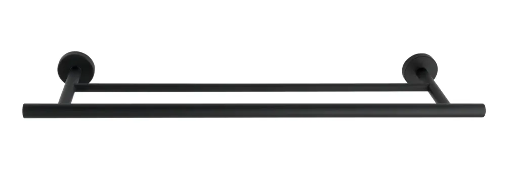 Nieuw Wenko Bosio handdoekstang duo RVS zwart mat