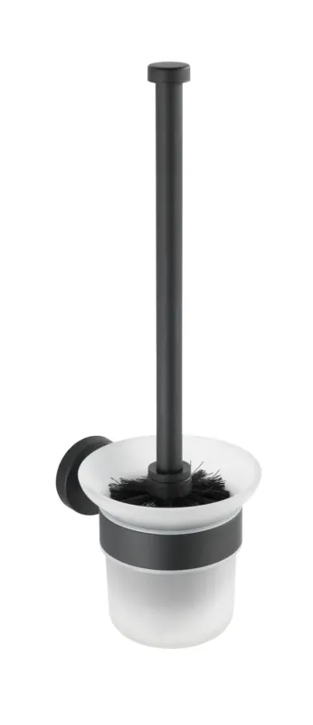 Premium Wenko Bosio toiletborstelhouder RVS zwart mat