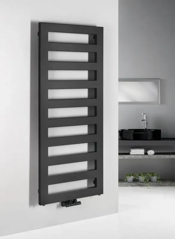 Bestel Nu Sapho Block handdoekradiator 50x146.5cm zwart mat 600W