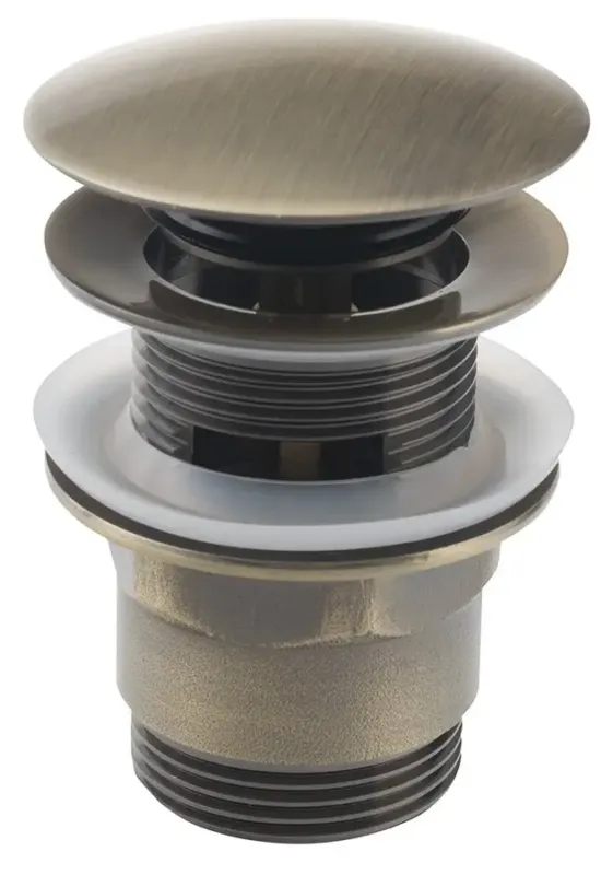 Uitverkoop Aqualine clickwaste 5/4" met overloop brons