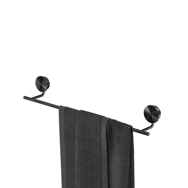 Geesa Opal handdoekrek 45cm zwart metaal geborsteld Express Levering