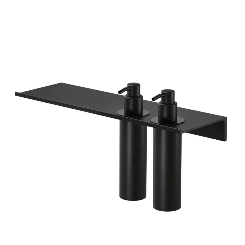 Tijdelijk Beschikbaar Geesa Leev planchet 40cm met dispenser multi 200ml zwart