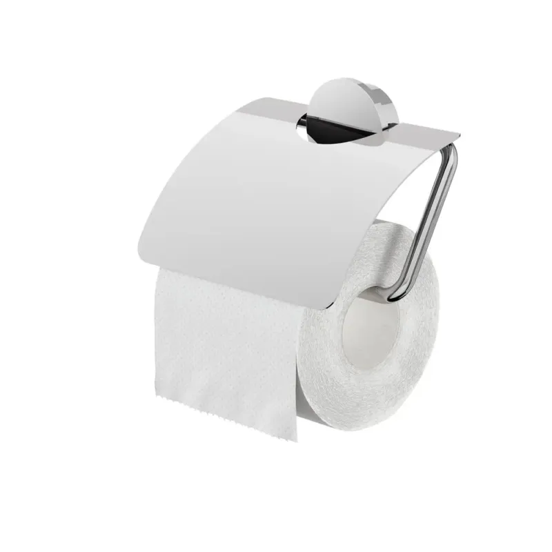 Geesa Opal toiletrolhouder met klep chroom Gereduceerde Prijs