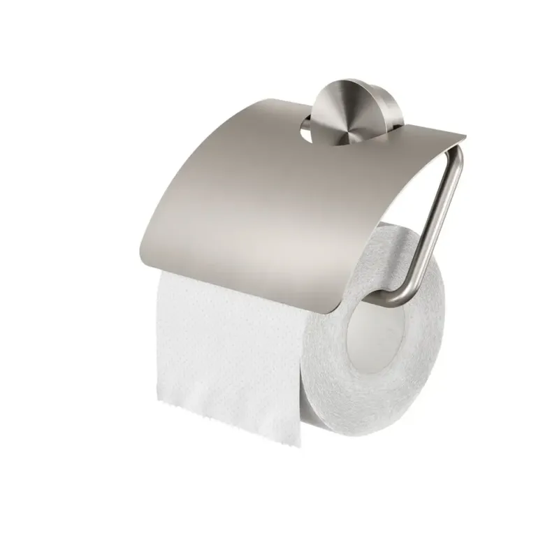 Geesa Opal toiletrolhouder met klep RVS geborsteld Exclusieve Aanbieding
