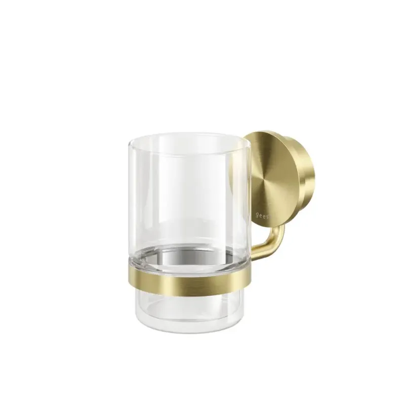 Geesa Opal glashouder met glas goud geborsteld Express Levering