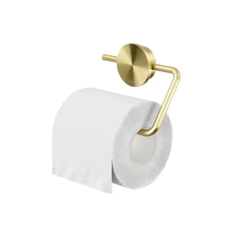 Koop Online Geesa Opal toiletrolhouder zonder klep goud geborsteld